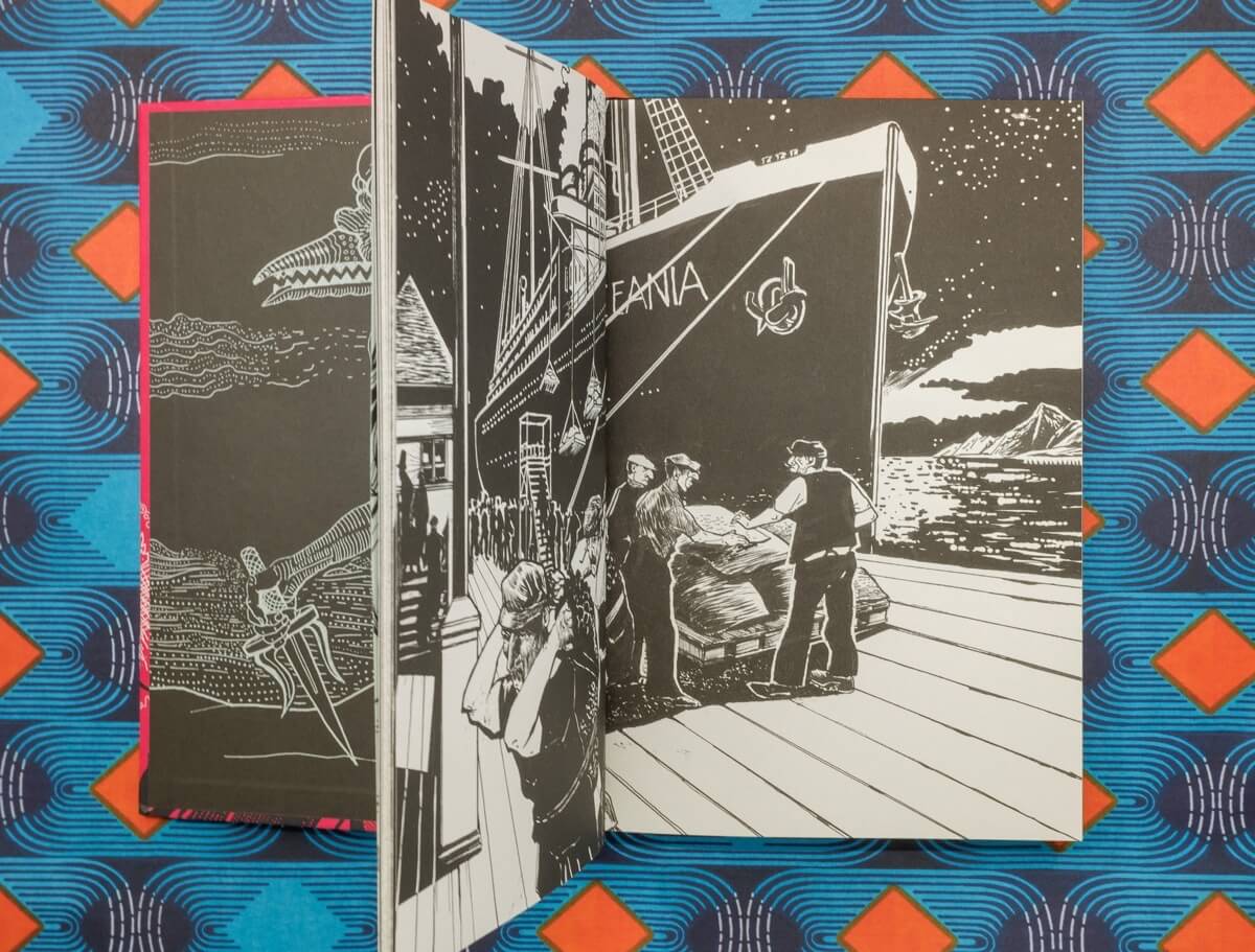 Illustration von Michael Hahn zu Der Akmokläufer von Stefan Zweig.